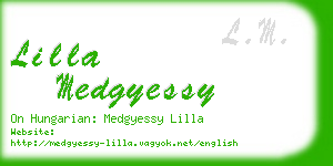 lilla medgyessy business card
